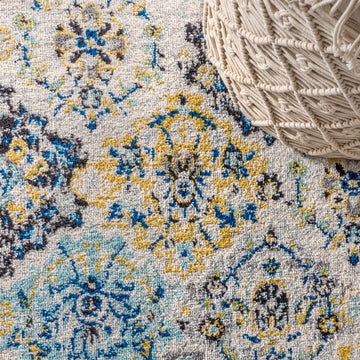 Modern Persian Boho Vintage Trellis Area Rug